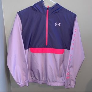 Youth Under Armour Windbreaker - Into A Bag || Neon Spring Lightweight Jacket